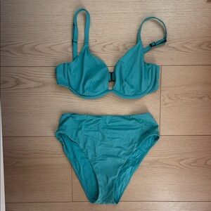 CUUP Turquoise Bikini Set